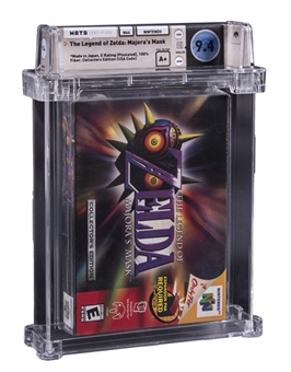2000 N64 Nintendo 64 (USA) "The Legend of Zelda: Majoras Mask" Collectors Edition Sealed Video Game - WATA 9.4/A+